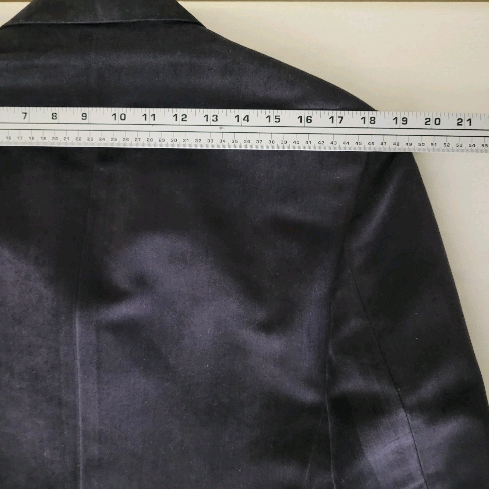 Vtg Cabrini Mens S Blue Black Twill Smooth Sport Coat Moleskin Feel