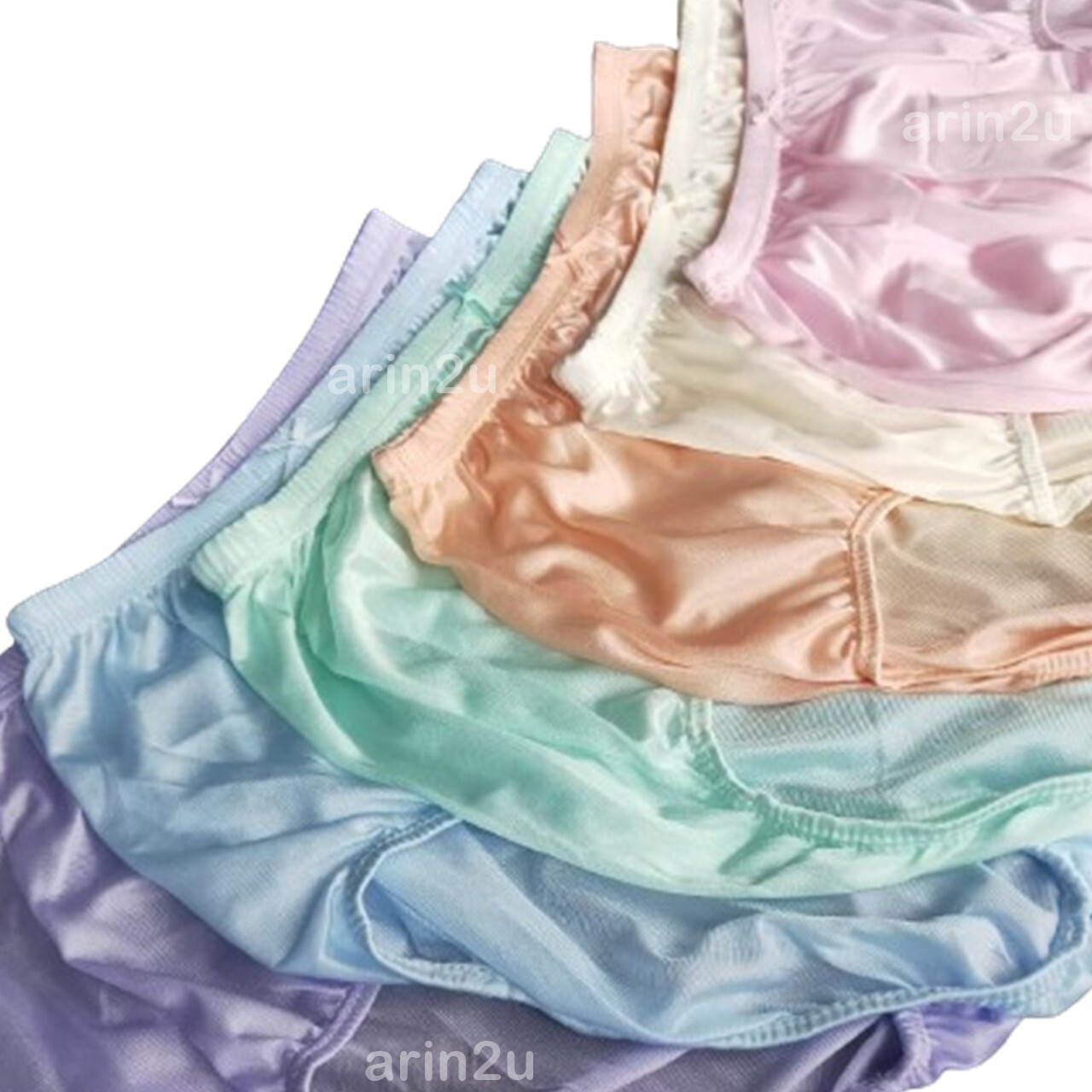 6 Pack Classic Nylon Underwea Size XL Full Coverage Briefs Panties Lingerie Asso