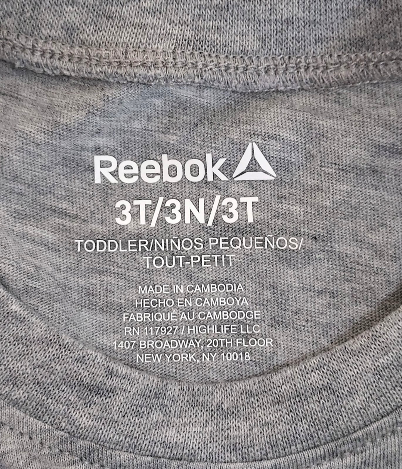 Reebok 2pc skort tshirt set girls toddler 3T gray mint green