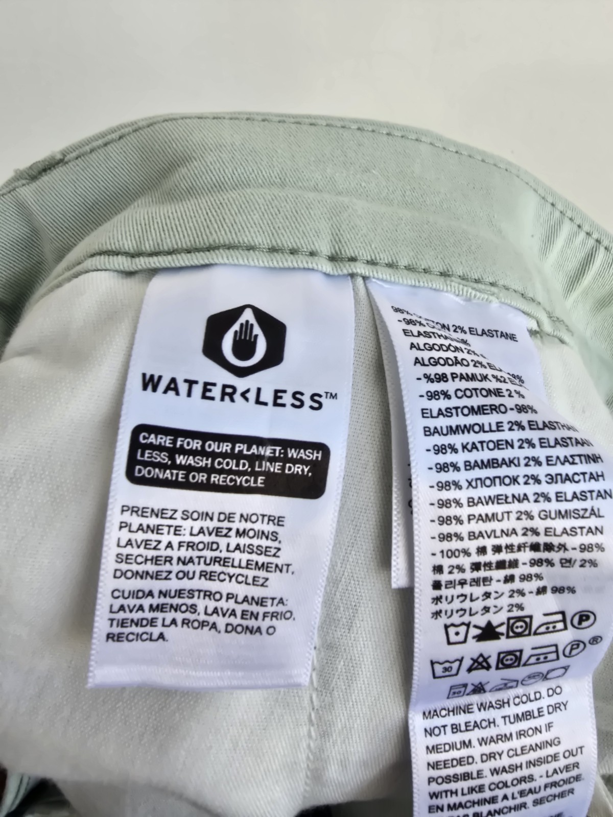Levi’s Womens Chinos 27 In Waist Mint Green Cotton Summer Casual Zip Fly
