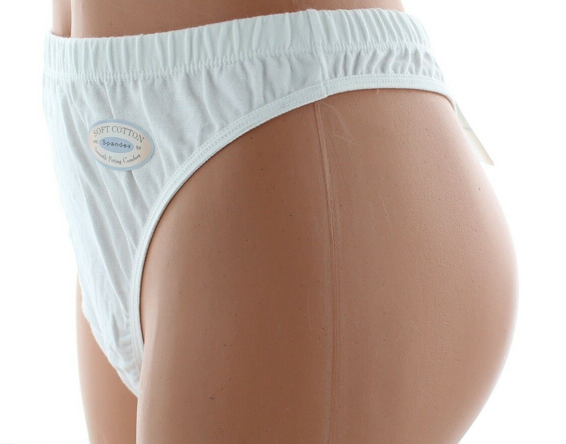 Lot Rene Rofe Womens Soft Cotton Spandex Smooth Fitting Comfort Thong Underwear