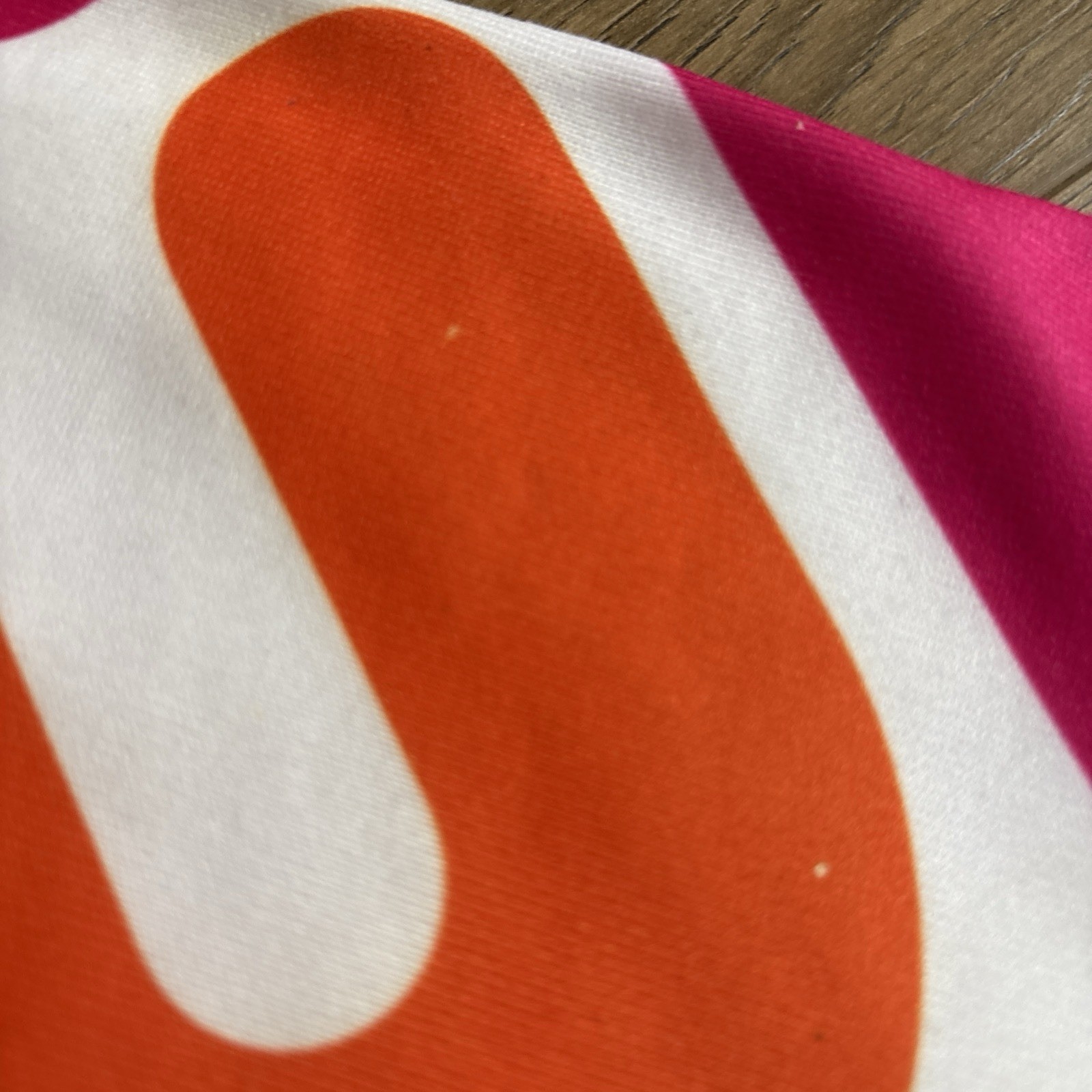 Dunkin Donuts Logo Pajama Lounge Pants Pink Orange Drawstring Y2K Unisex