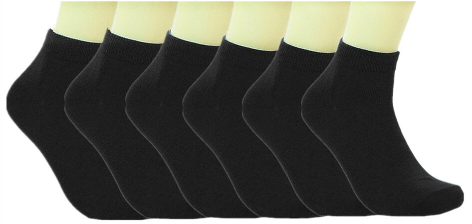 6-12 Pairs Womens Quarter Ankle Socks Multi Color Cotton Sports Casual Size 9-11