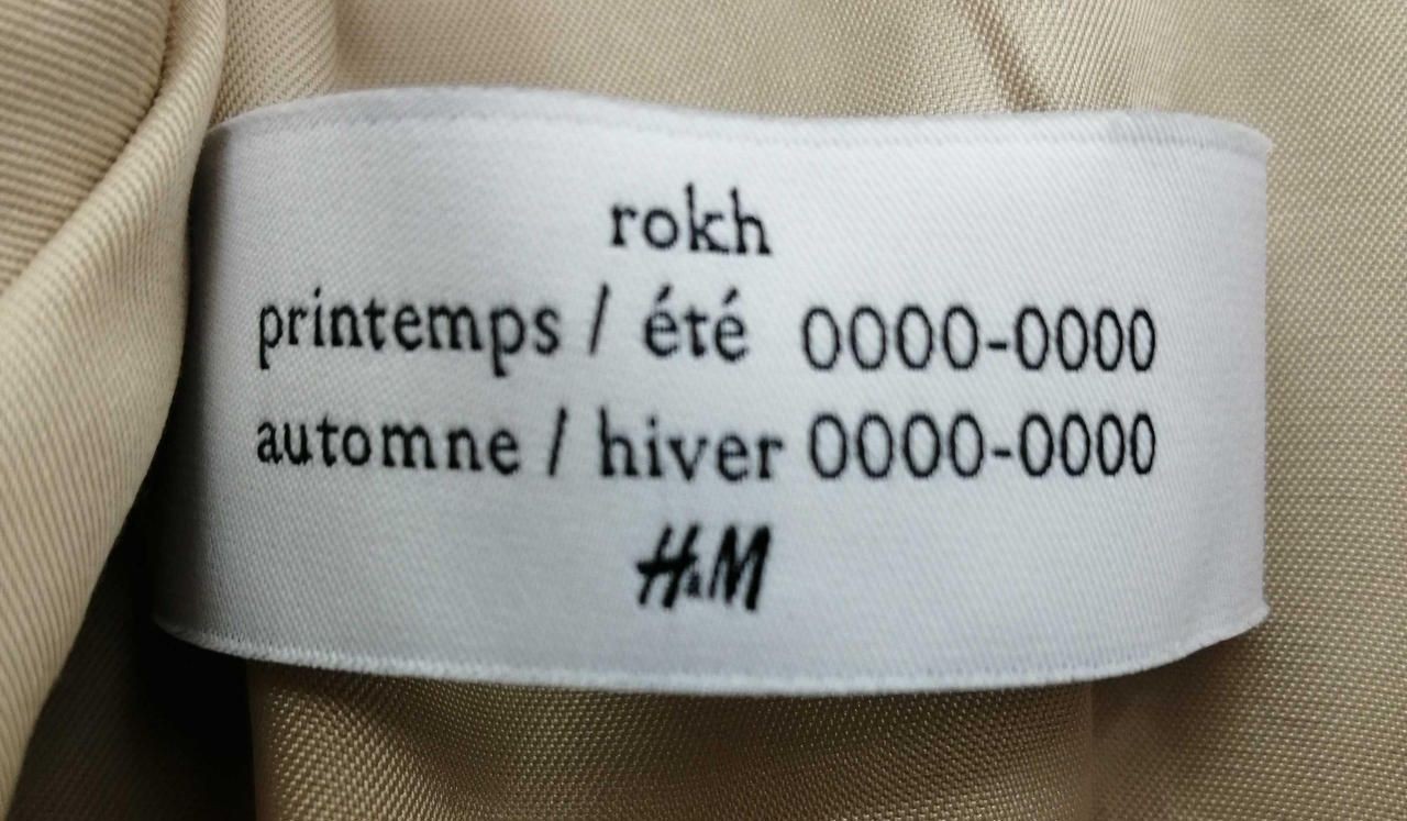 H&m X Rockh Double Layered Coat BEG Used