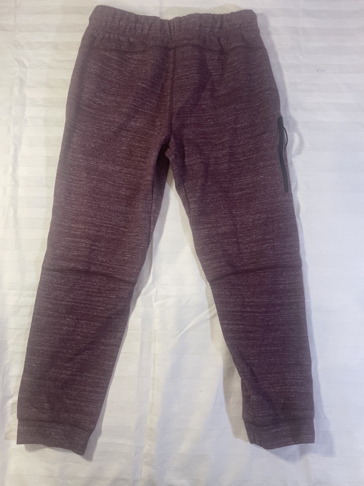 All In Motion Boys Jogger Sweatpants Burgundy Heather Size L 10/12 Athletic Draw
