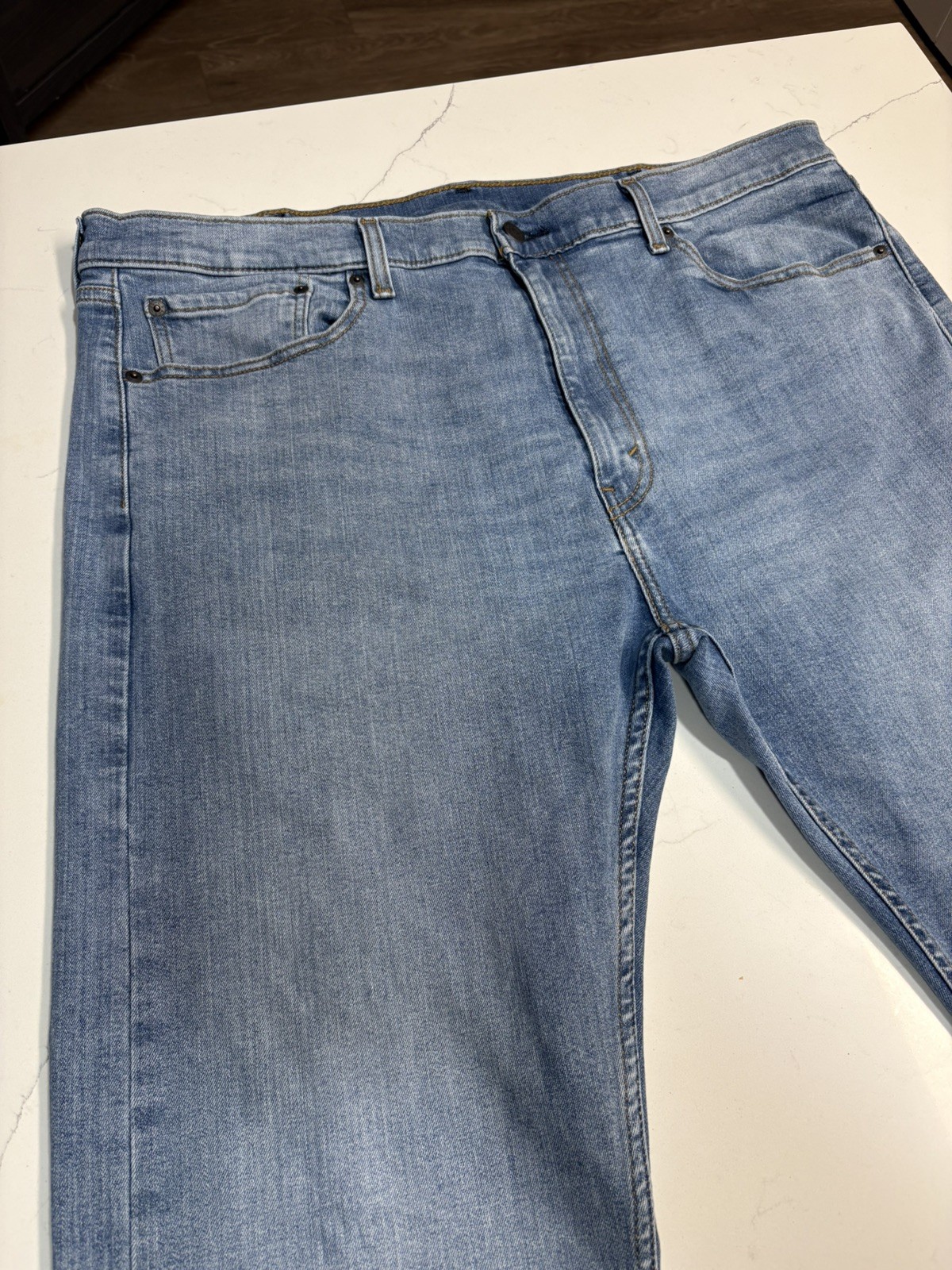 Levi’s Mens Jeans 506 Straight Leg Blue Denim Comfort Stretch Medium Wash 40×30