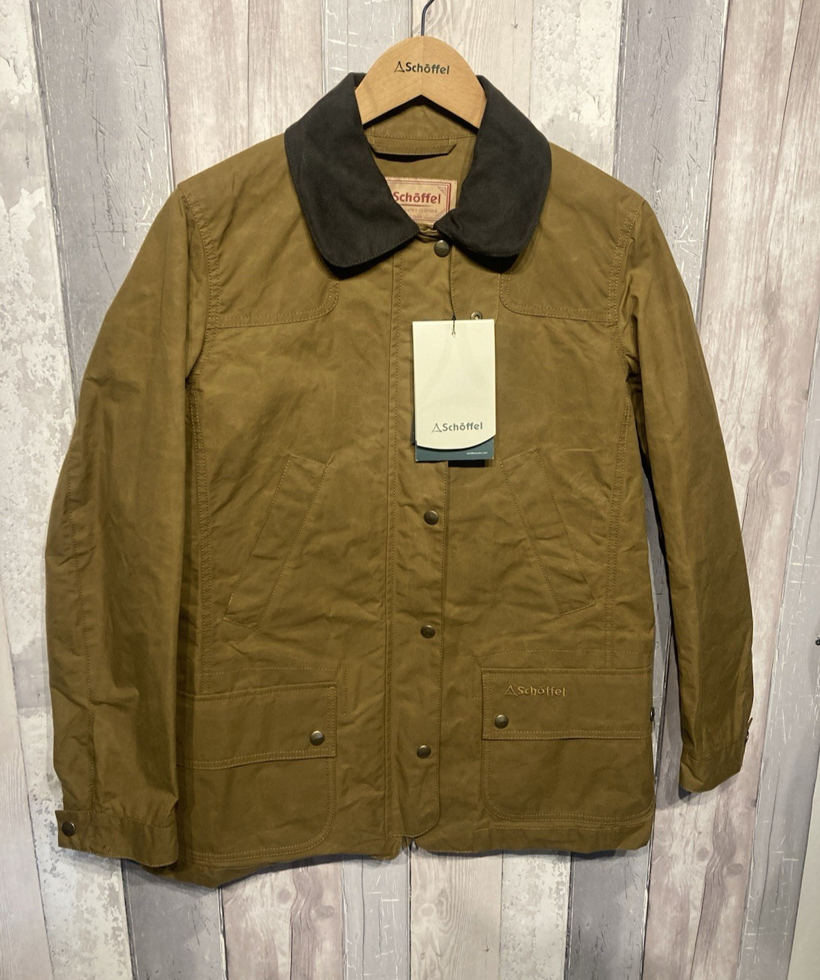Schoffel Ladies Pilton Brown Wax Jacket New with Tags Size 10 RRP £329.95