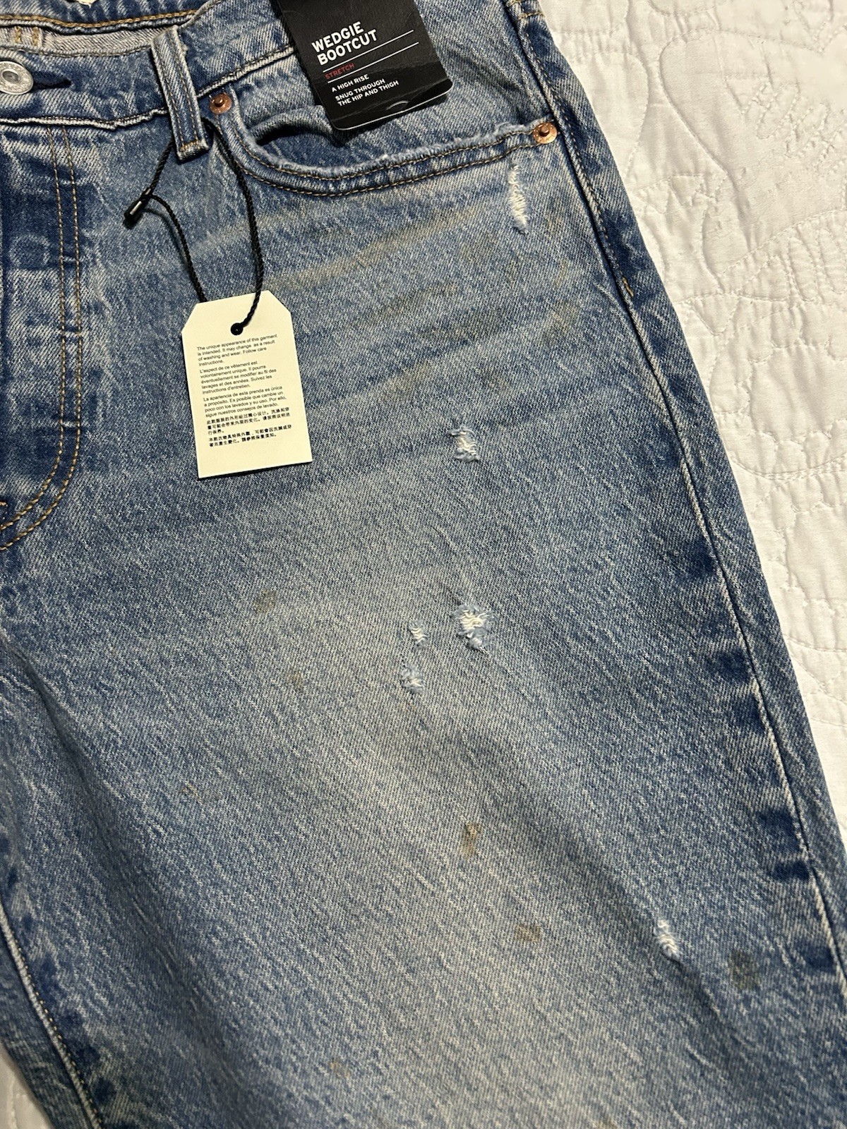 Levi’s Womens Wedgie Bootcut Jeans A8710-0020 MEDIUM WASH Size 32×32 NWT