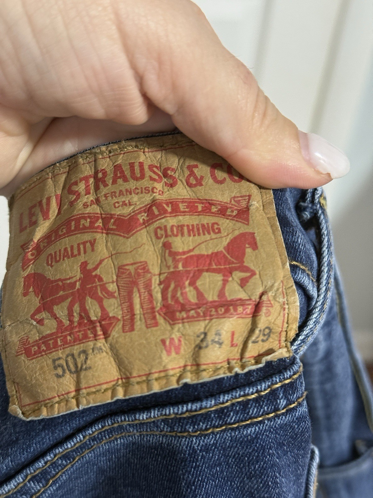 Levi’s 502 Regular Taper Jeans 34×29