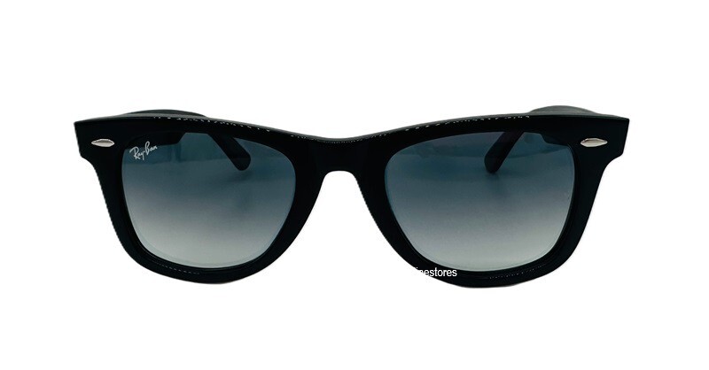 Ray Ban WAYFARER Black RB 2140 901/3F 54mm Gradient Sunglasses New Non Polarized