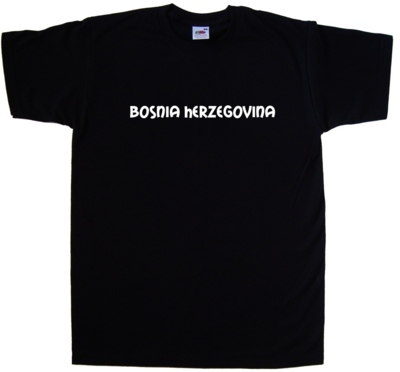 Bosnia Herzegovina text T-Shirt
