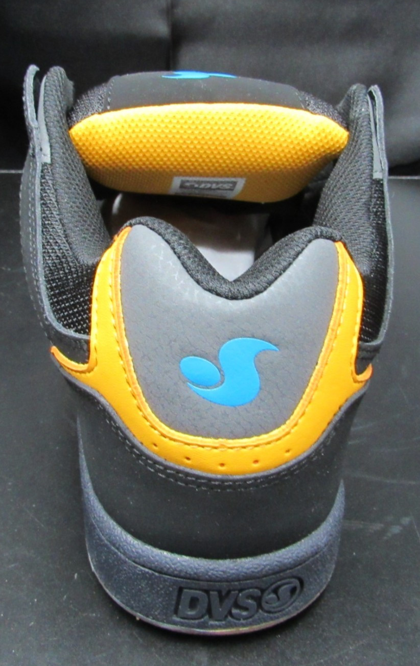 DVS Skateboard Shoes Celsius Black/Orange/Blue MEN’S 8.5
