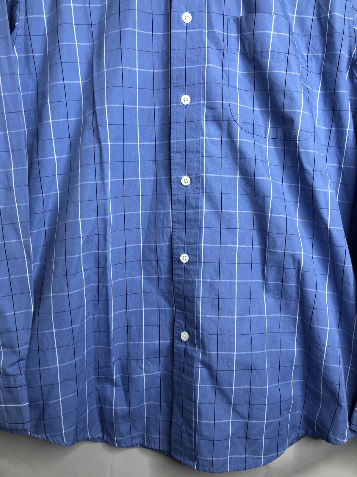 Covington Blue Checkered Long Sleeve Button Shirt Men’s Size M MEDIUM (38/40)