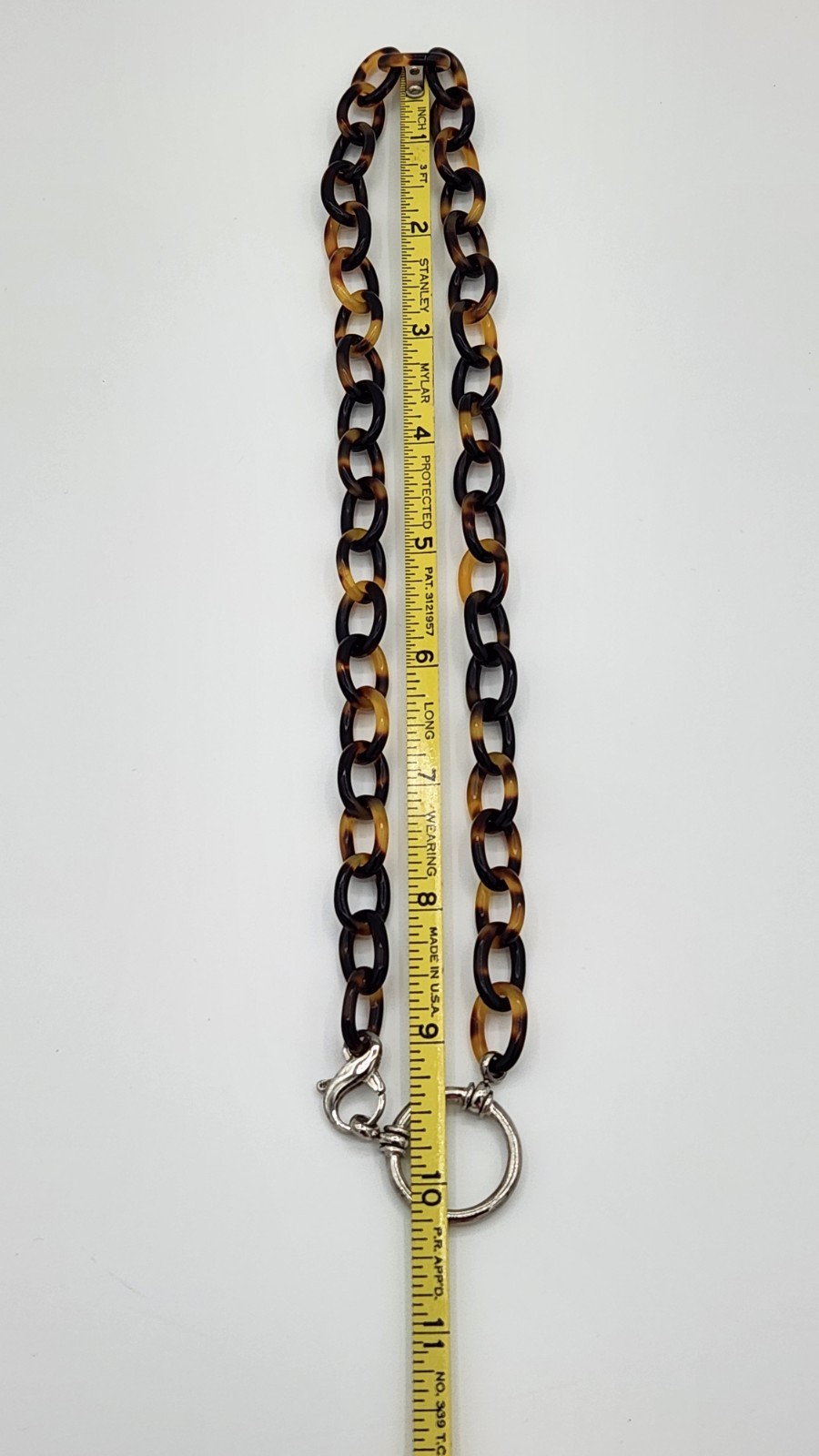 La Loop Eyeglass Holder Loop Necklace W/ 925 Clasp “The Tonne Tort” 20 Inches