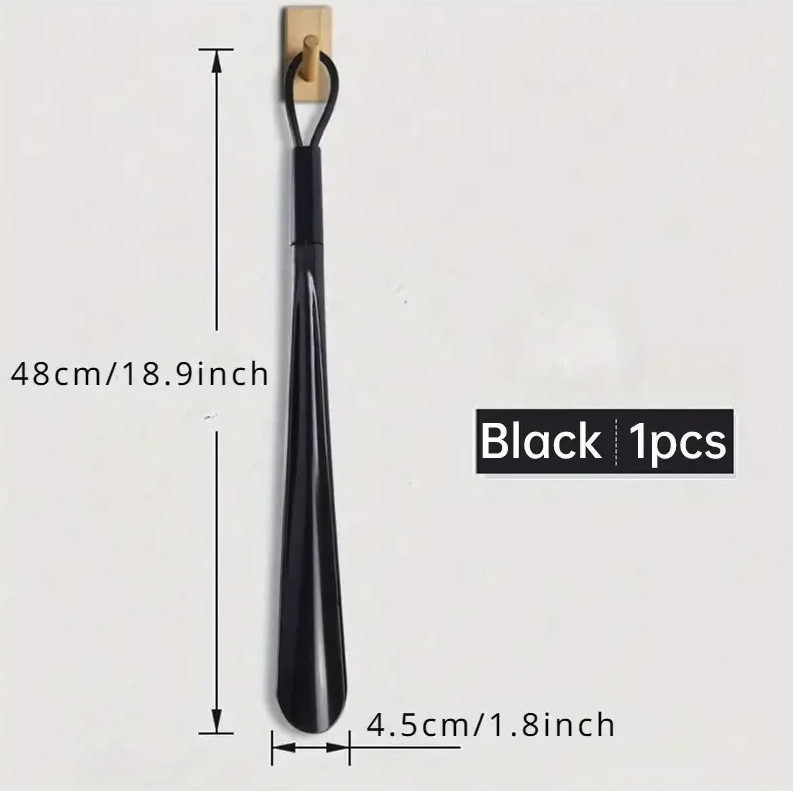 1pc Extra Long Flexible Shoe Horn: Durable Plastic Shoe Spoon Aid – NEW