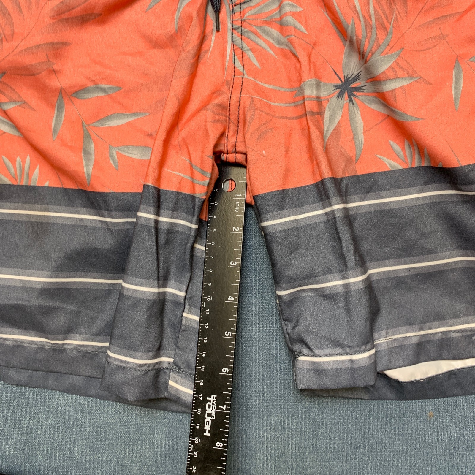 High Surf Board Shorts Men’s 36 Multicolor Tropical Striped Recreational Surfing