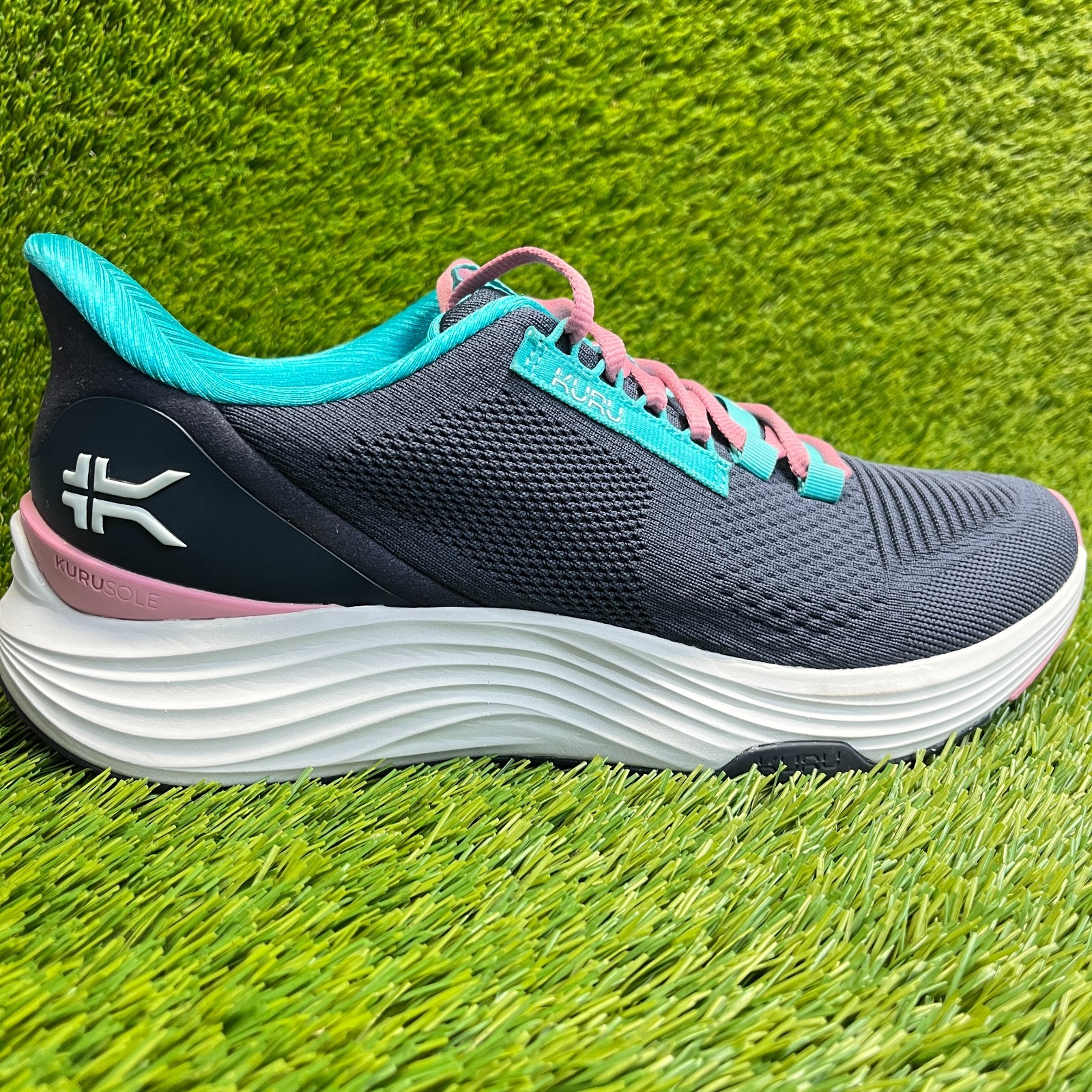 Kuru Atom 2 Womens Size 11.5 Blue White Athletic Running Walking Shoes Sneakers