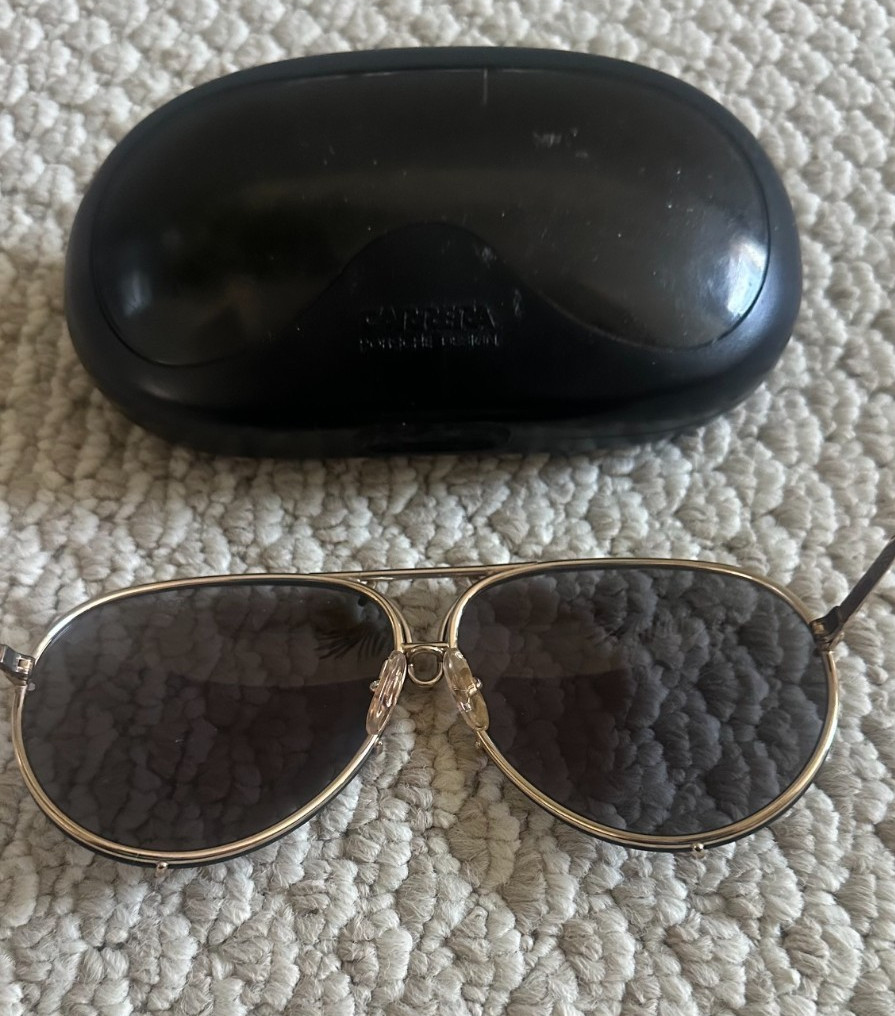Vintage PORSCHE DESIGN GOLD SUNGLASSES 5621 , AUSTRIA 1983 – Mens Large