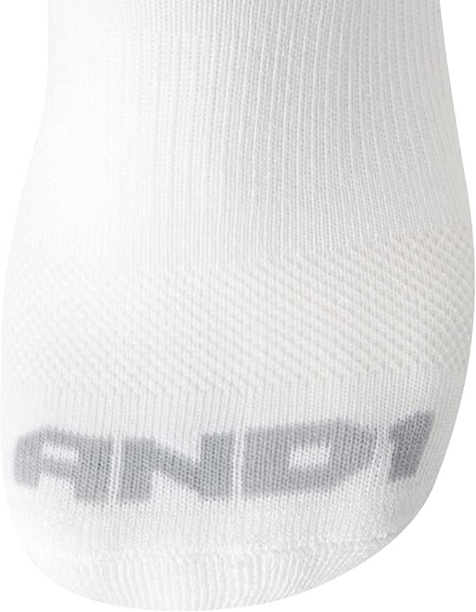 AND1® Men’s Ankle Socks 12 pack “ARCH COMPRESSION~Reinforced heel and Toe”