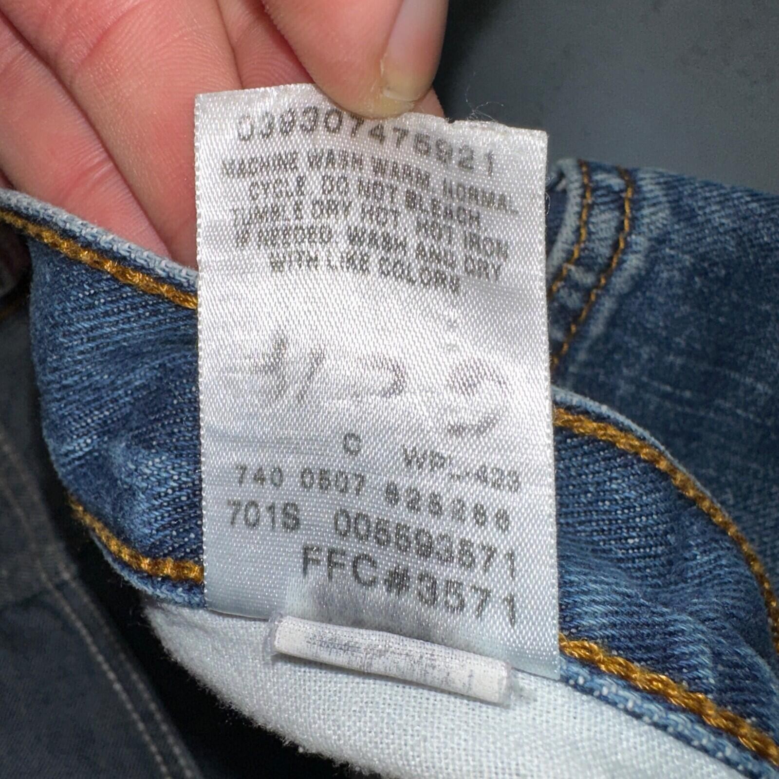 Levis 559 Relaxed Straight Fit Rugged Dark Blue VTG Y2K Denim Jeans Mens 36×32