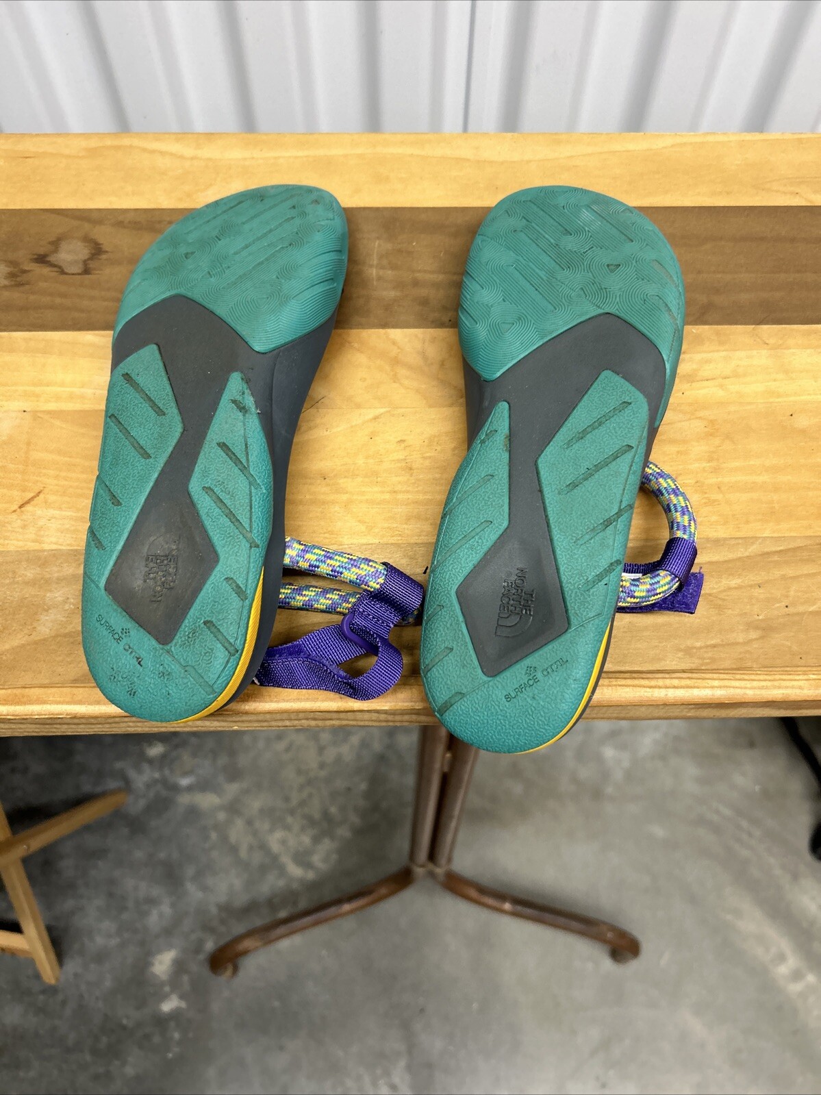 The North Face Base Camp Switchback Sandals Size 8 Purple Strap Multicolor Ropes