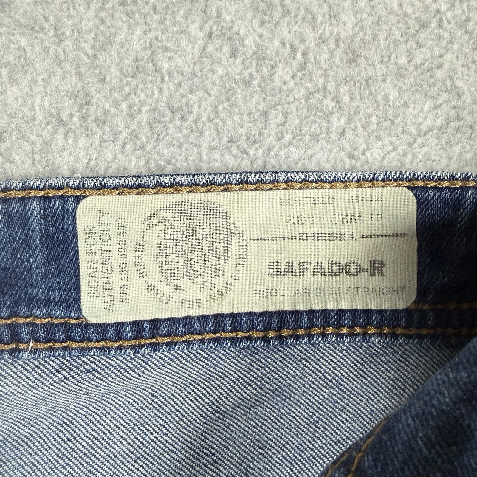 Diesel Safado-R Jeans Men 29×32 Blue Slim Straight Stretch Medium Wash RC79I