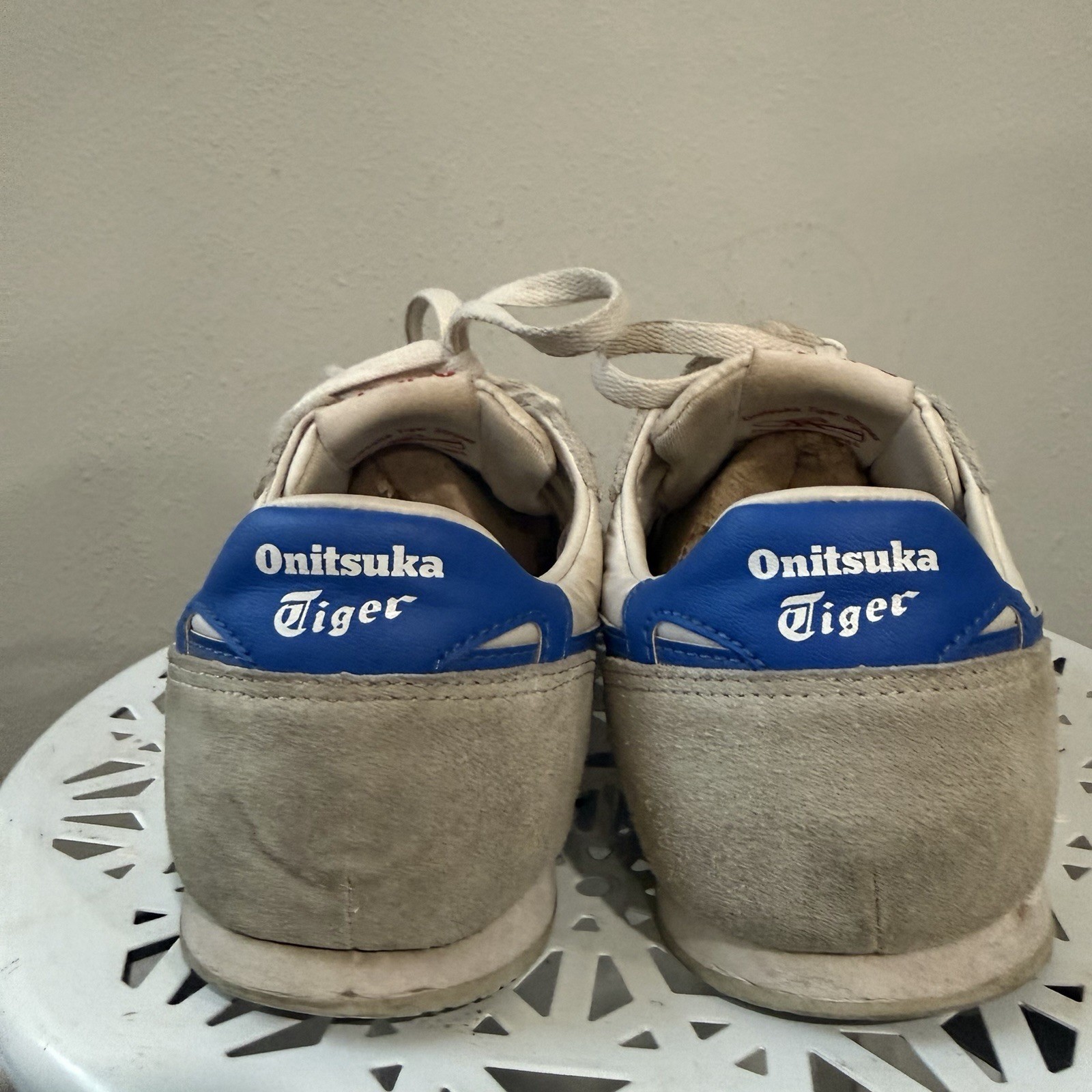 Onitsuka Tiger SERRANO 1183B400 100 WHITE/DIRECTOIRE BLUE Men’s Size 7.5