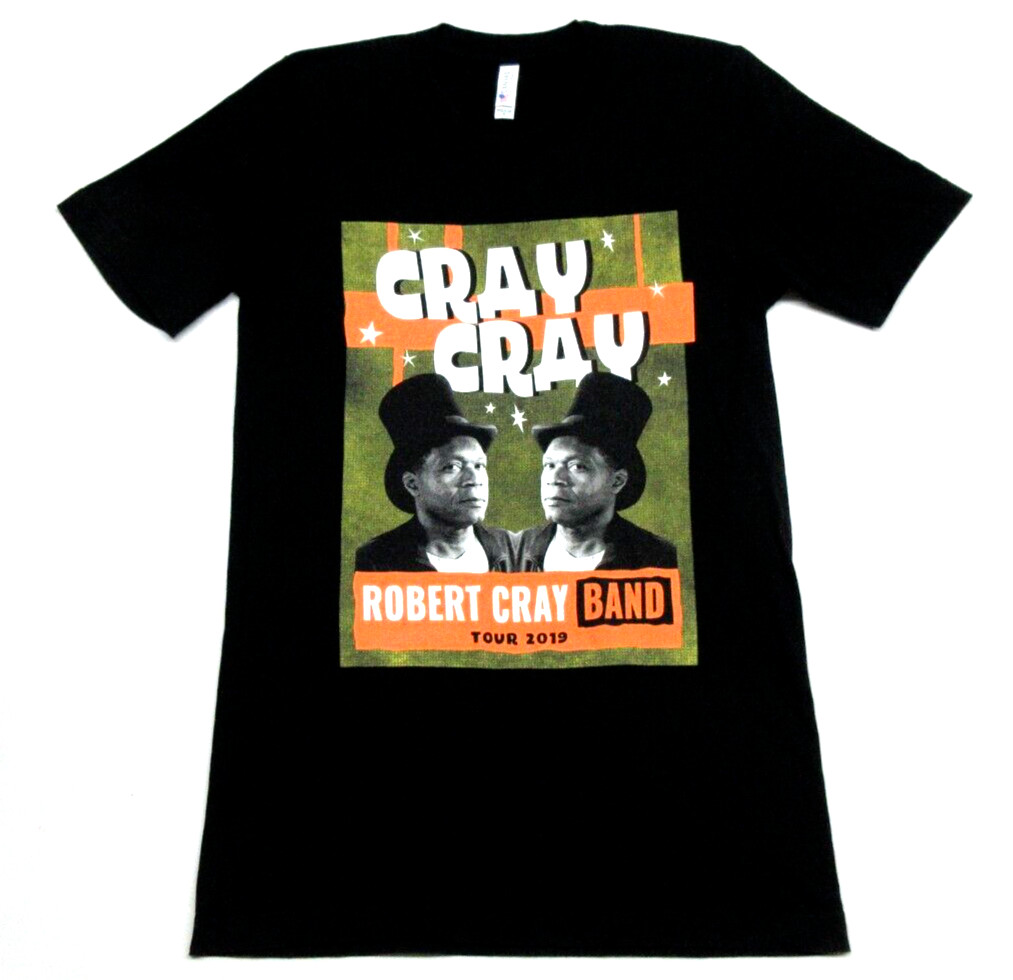 ROBERT CRAY BAND 2019 Concert Tour Date Shortsleeve Black Shirt Adult Mens Small
