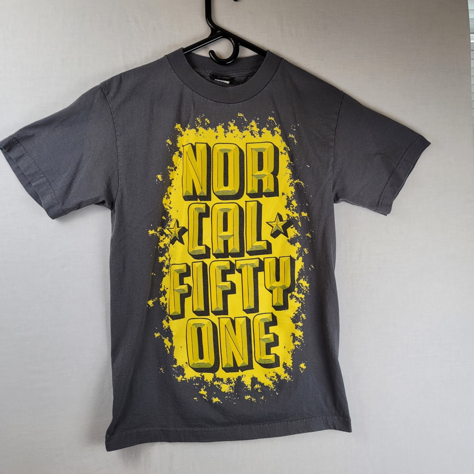 Nor Cal 51 T-shirt Small 100% Cotton Pre-shrunk Pre-owned Good Condition Gray
