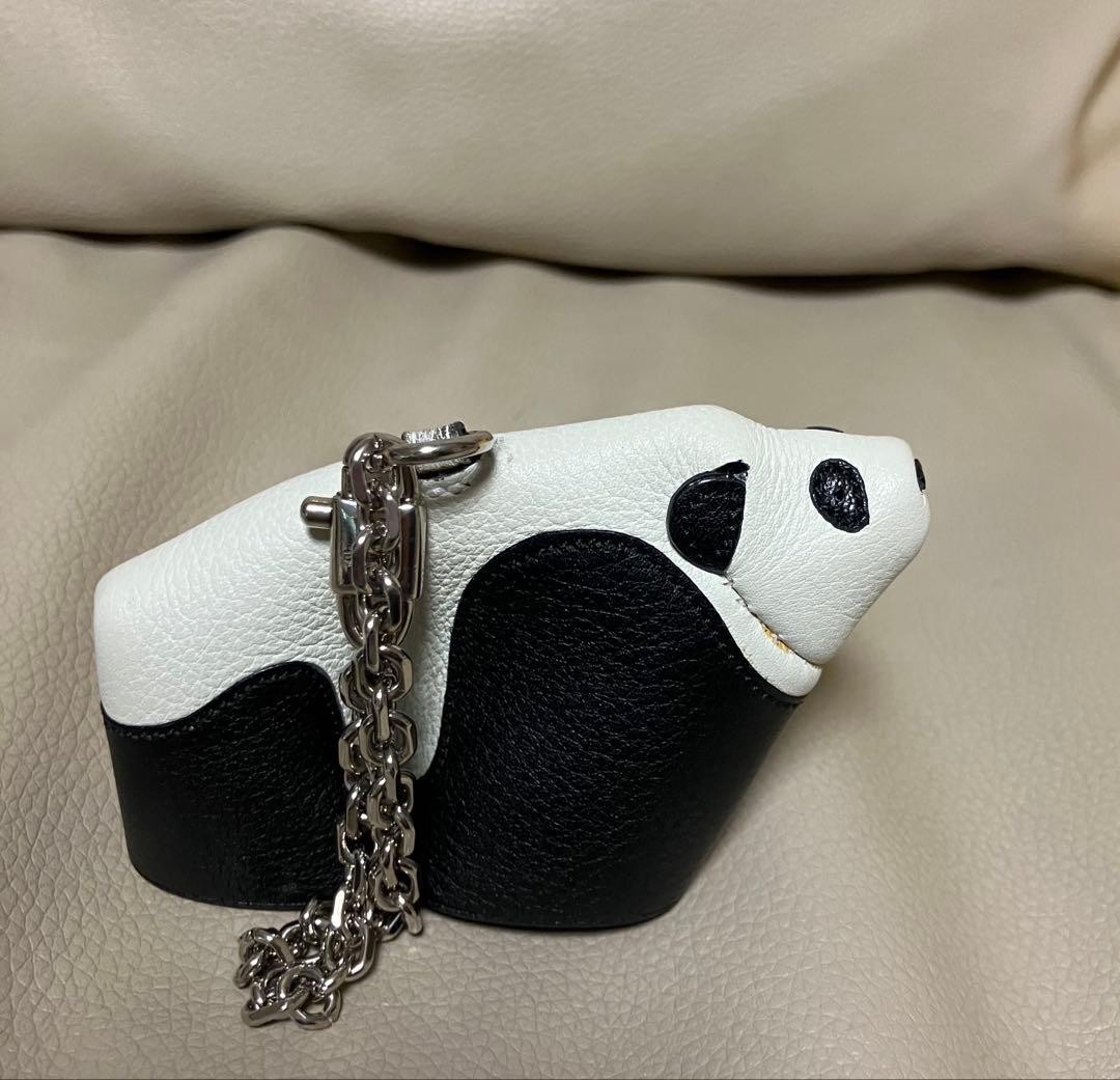 Loewe Women Wallet Keychain Charm Panda Limited Edition VHTF Designer Collection