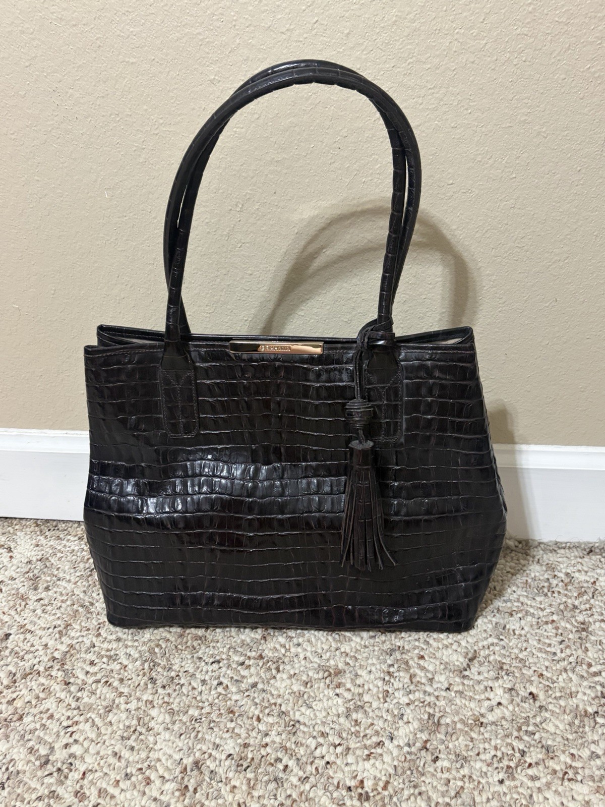 Black BRAHMIN ANYTIME TOTE – NEW WITH TAGS