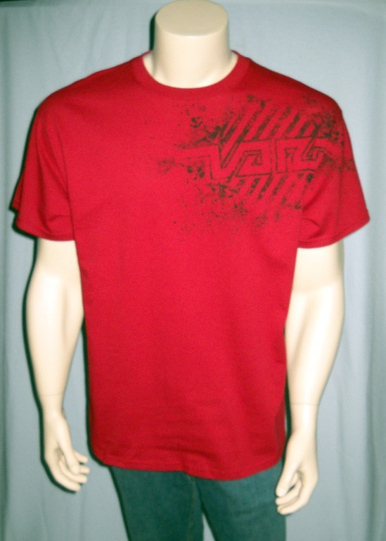 VANS Y2K T Shirt Mens Large Red Skateboarding VATIES Cotton NEW Old Stock 2007
