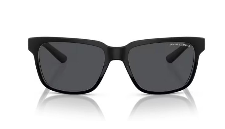 AX Armani Exchange Unisex Sunglasses, Black Lenses Injected Frame,0AX4026S 56mm