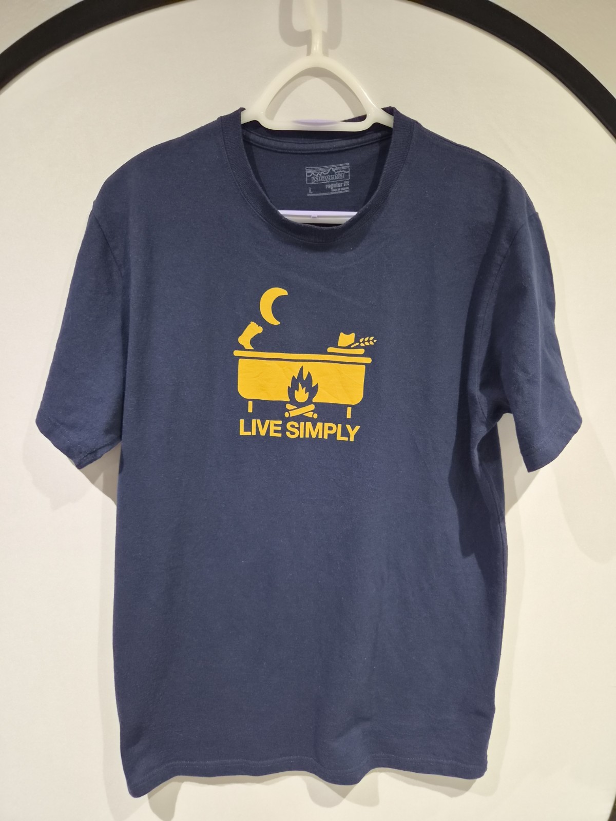 MENS PATAGONIA LIVE SIMPLY T-SHIRT SIZE LARGE