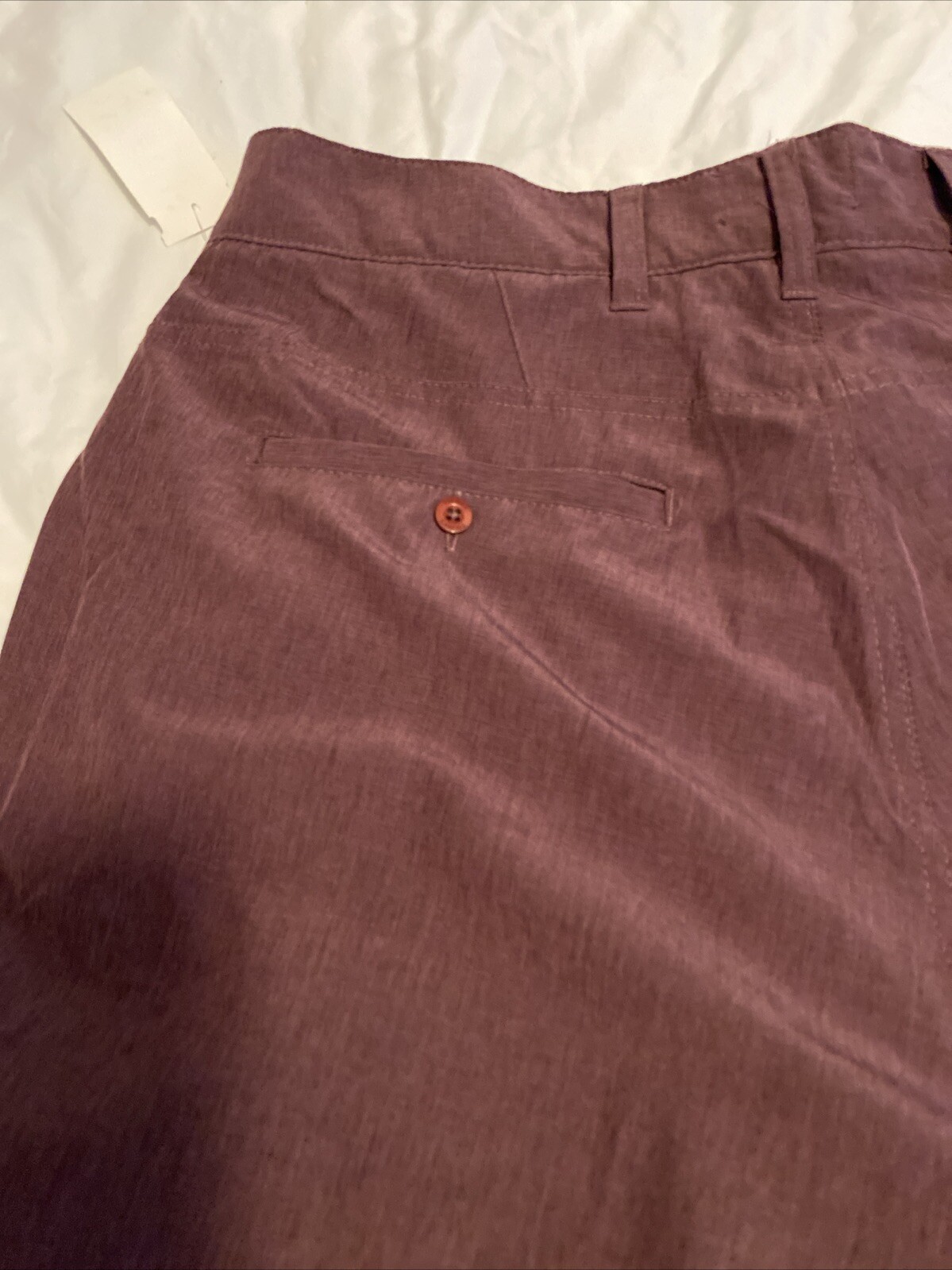 Trunks Multi-Functional Burgundy Wine Shorts Mens Size 38 NWT