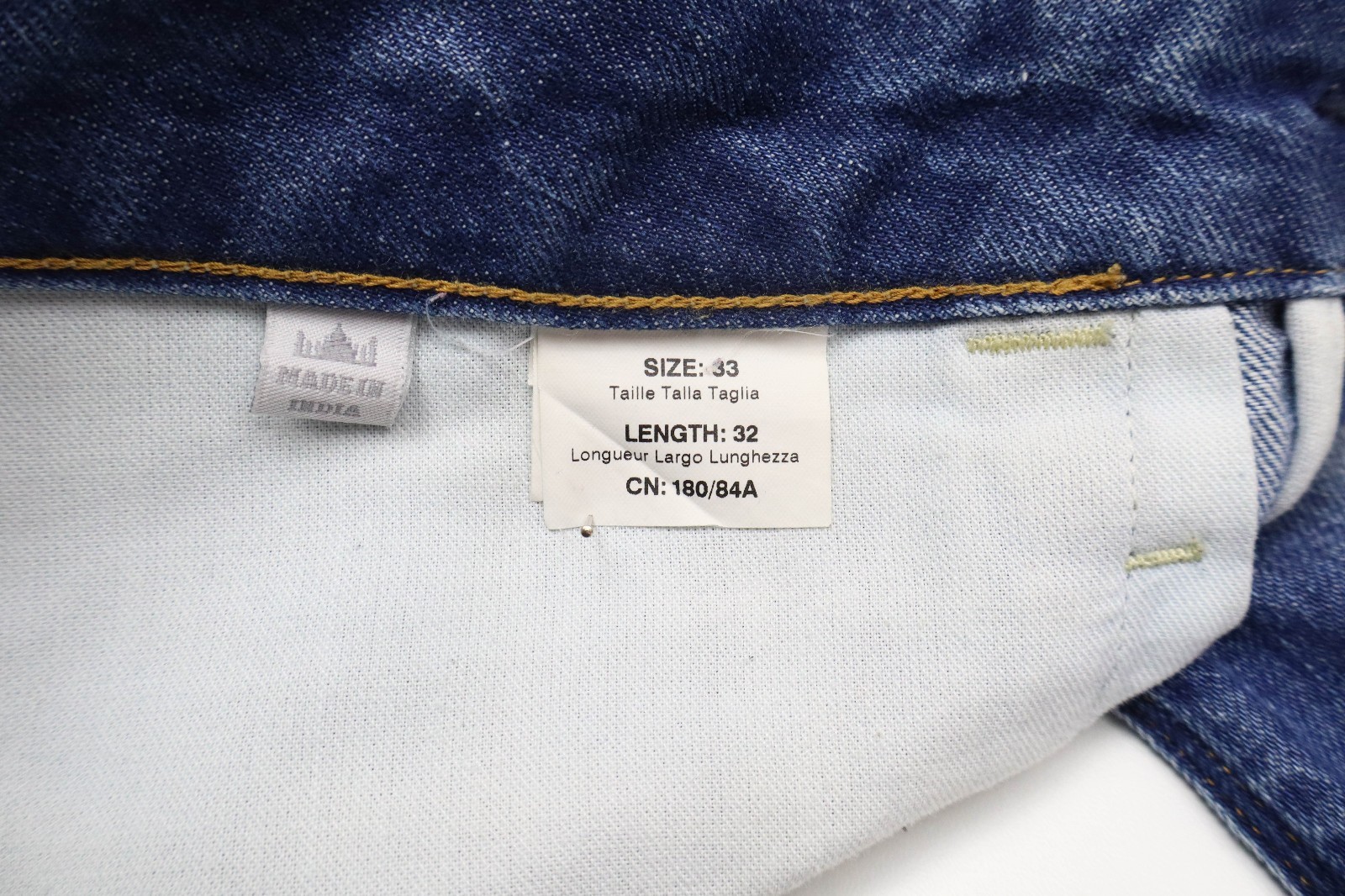 G-STAR Type C 3D Loose Tapered Jeans Men’s W33 Blue Faded Denim Whiskers