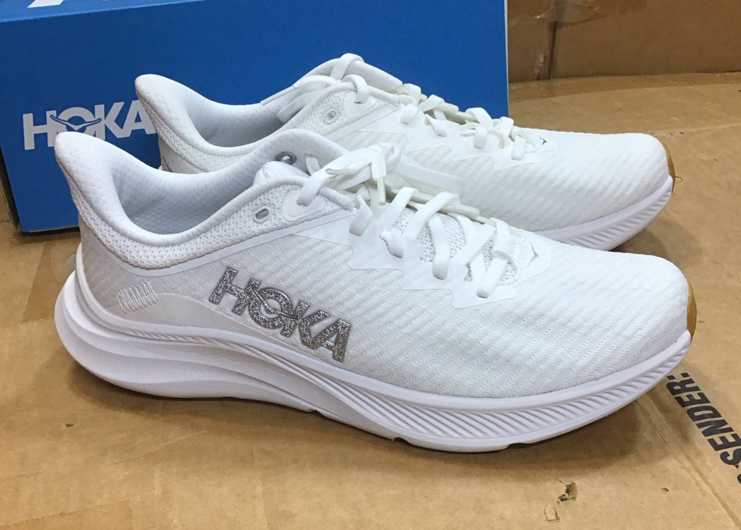 Hoka One One Solimar 1123074 WWH White Running Shoes Mens