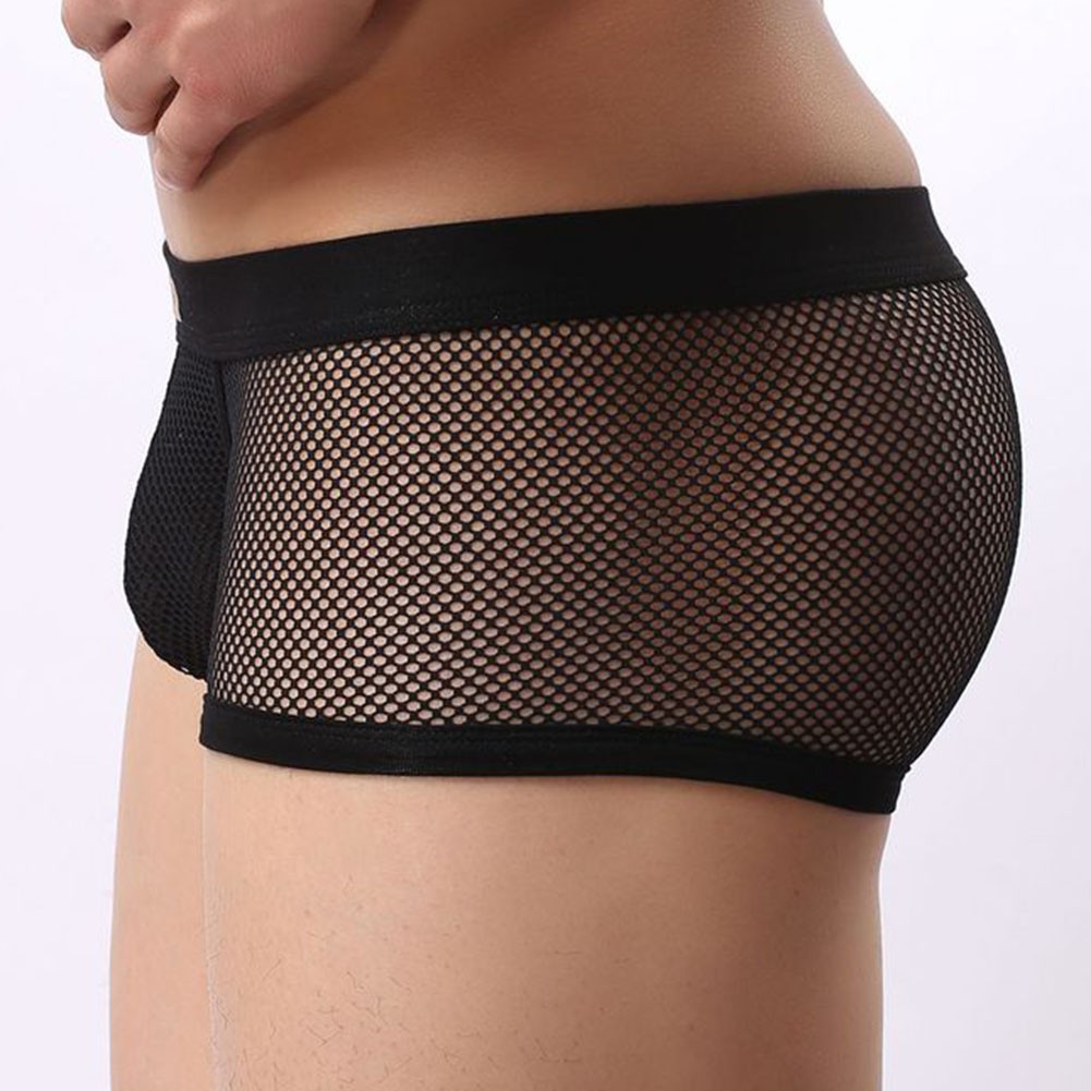 Comfortable Wear Men Underpants Breathable Boxers 20% Spandex 80% Nylon