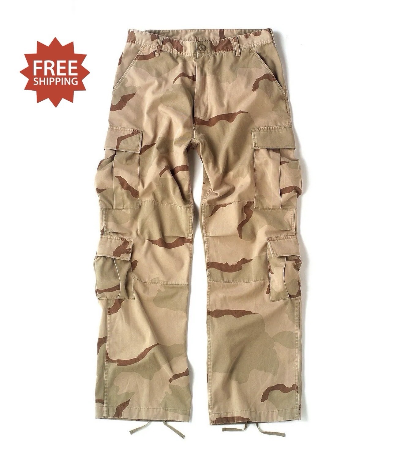 Rothco 2186 Tri-Color Desert Camo Vintage Paratrooper Cargo Pants – Sz XL – NWT