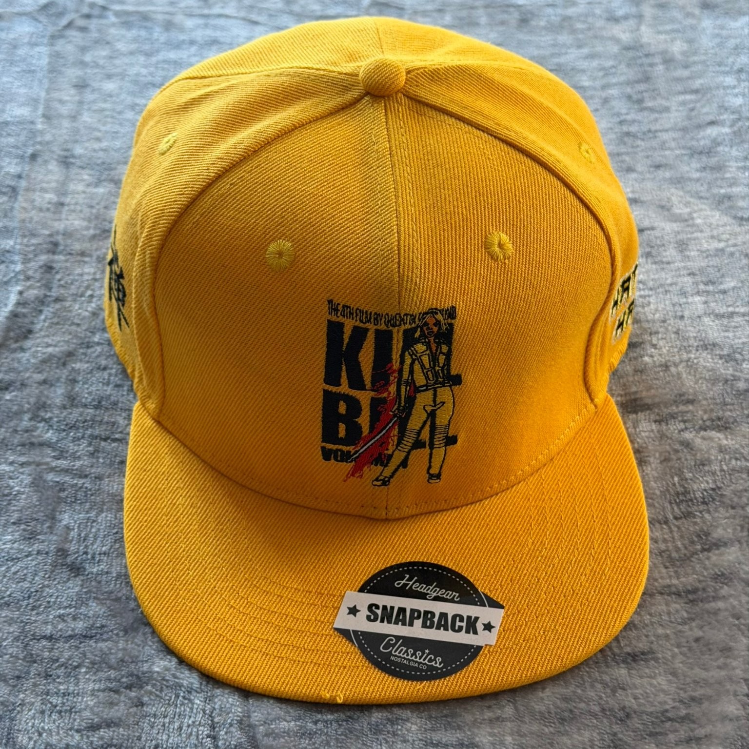Headgear Classics Kill Bill Vol. 1 Snapback Hat Men’s One Size Yellow