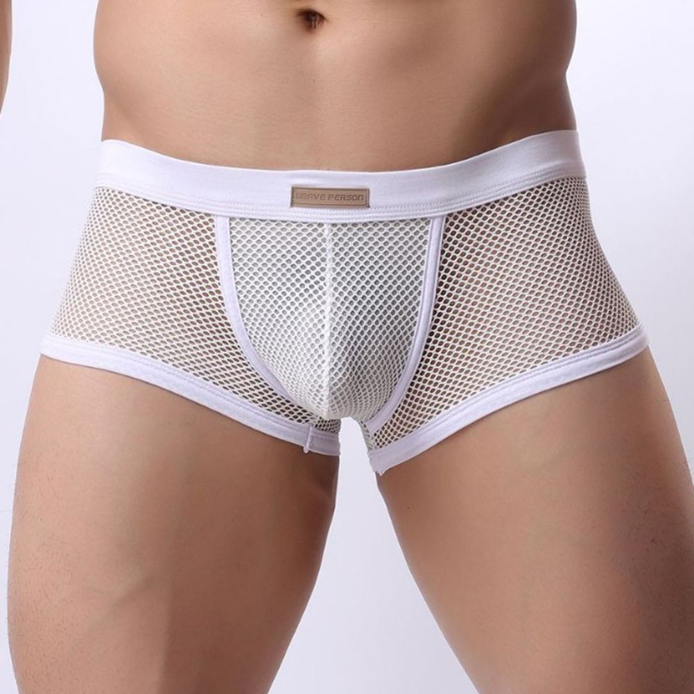 Comfortable Wear Men Underpants Breathable Boxers 20% Spandex 80% Nylon