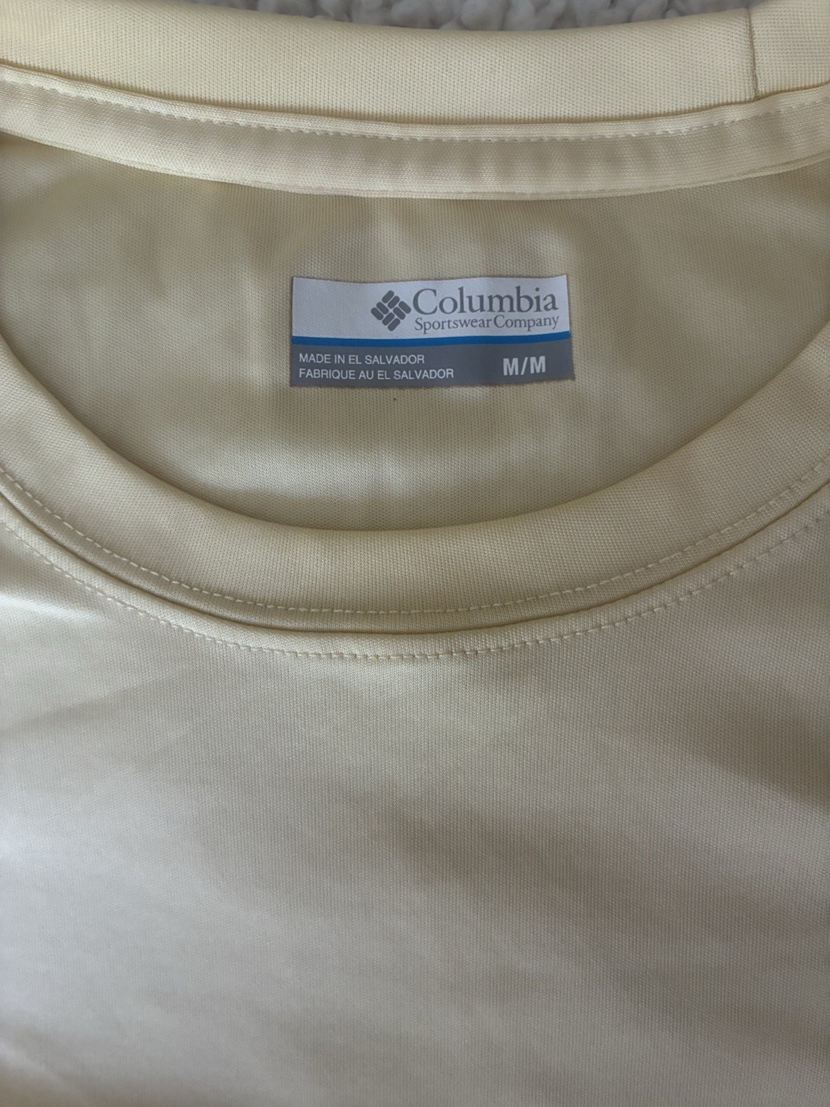 Columbia Sportswear Omni-Shade Sun Protection Shirt, Yellow, Men’s Size Medium