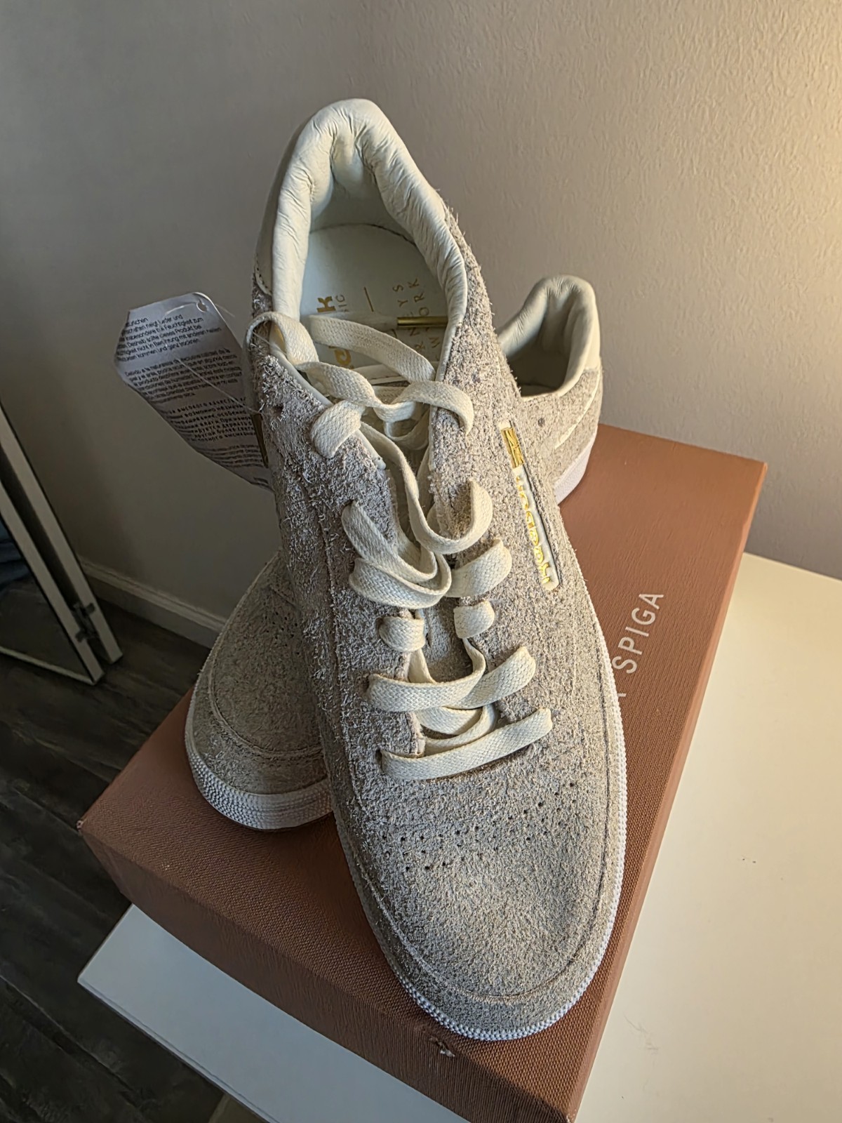 Barneys New York × Reebok Classic Club C 85 Gray Beige Suede women’s Sneakers