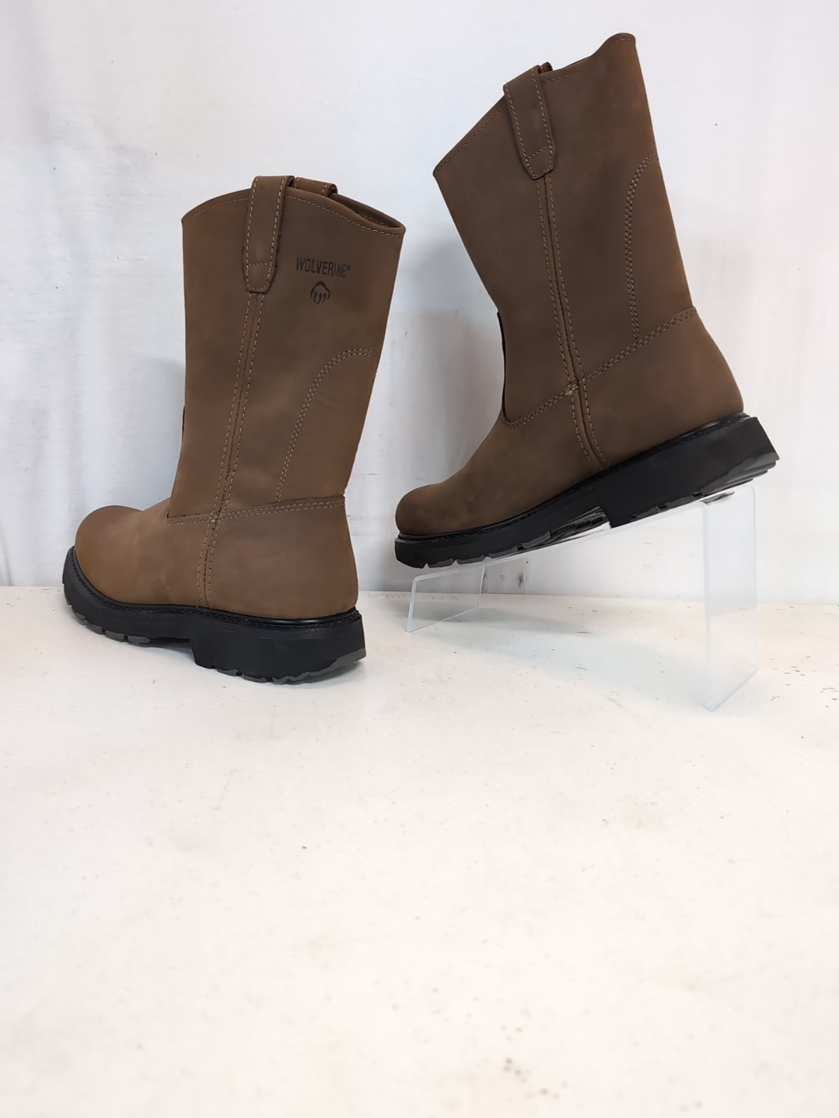 NEW Wolverine Wellington Work Boots Men’s SIZE 9.5 M Brown Leather NWT, IOB
