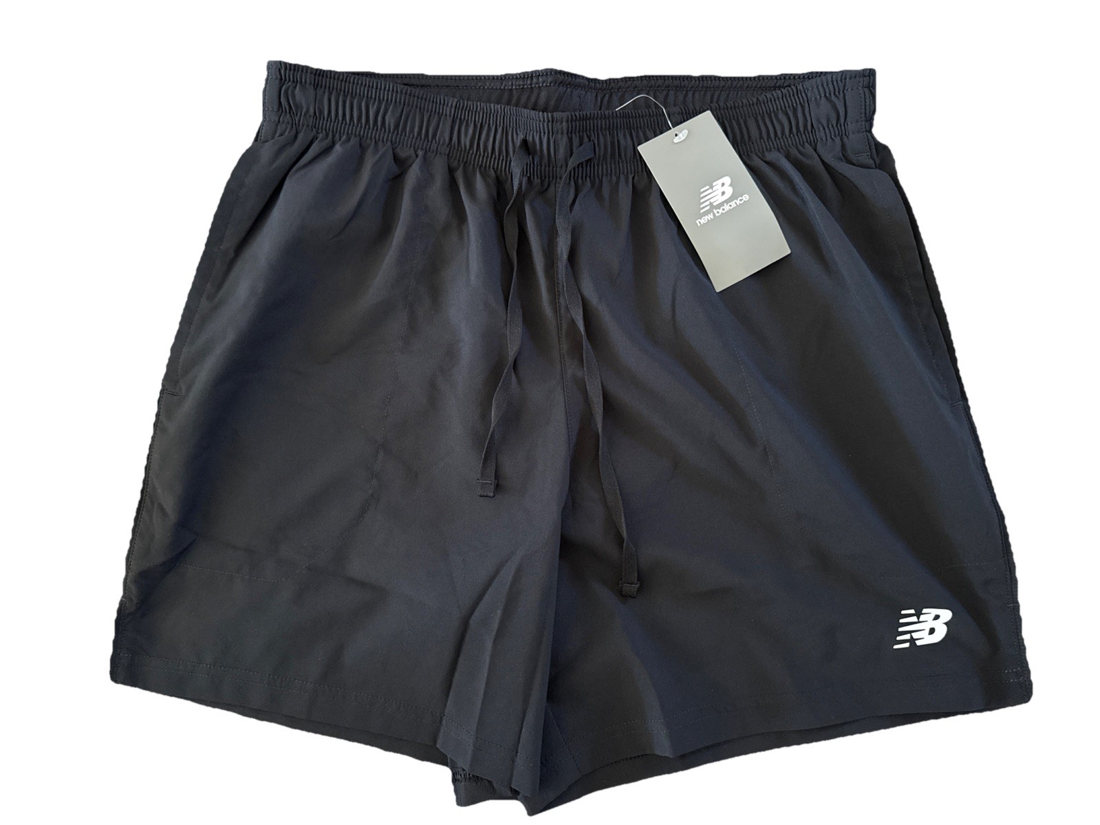 $52 New Balance Men’s Brief Running Shorts 5″ – Black – Large – New With Tags