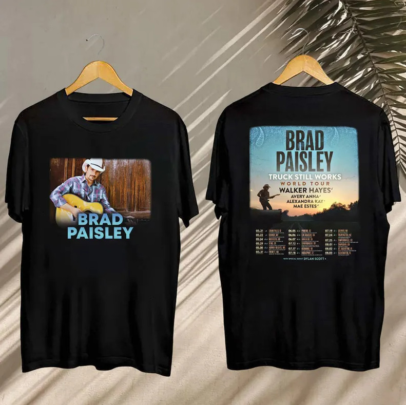 Graphic Brad Paisley Truck Still Works World Tour Shirt | 2025 Concert Tee
