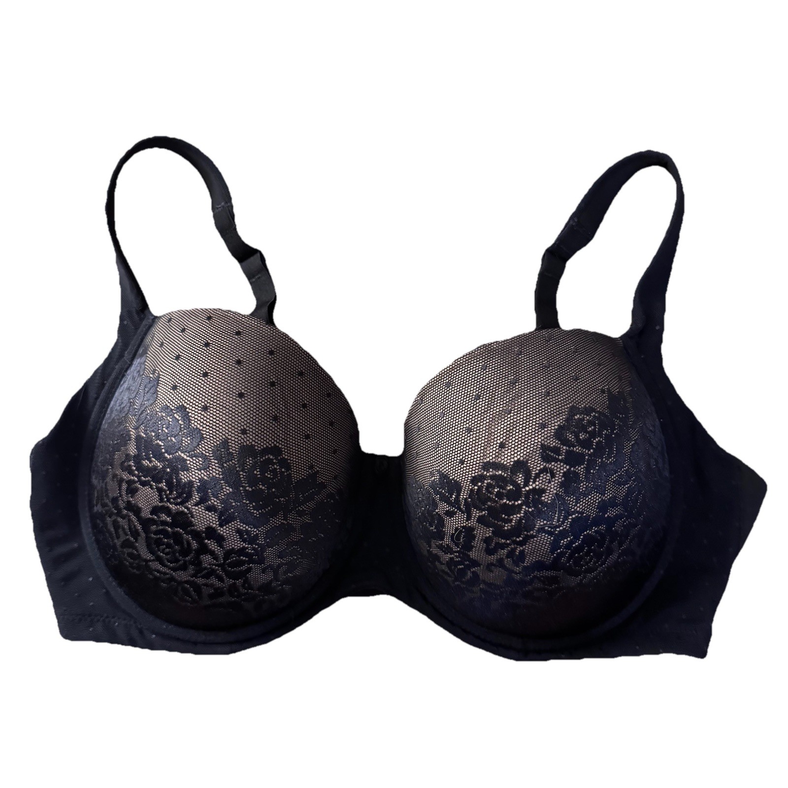 Soma Stunning Support Full Coverage Underwire Bra Size 36DD Black