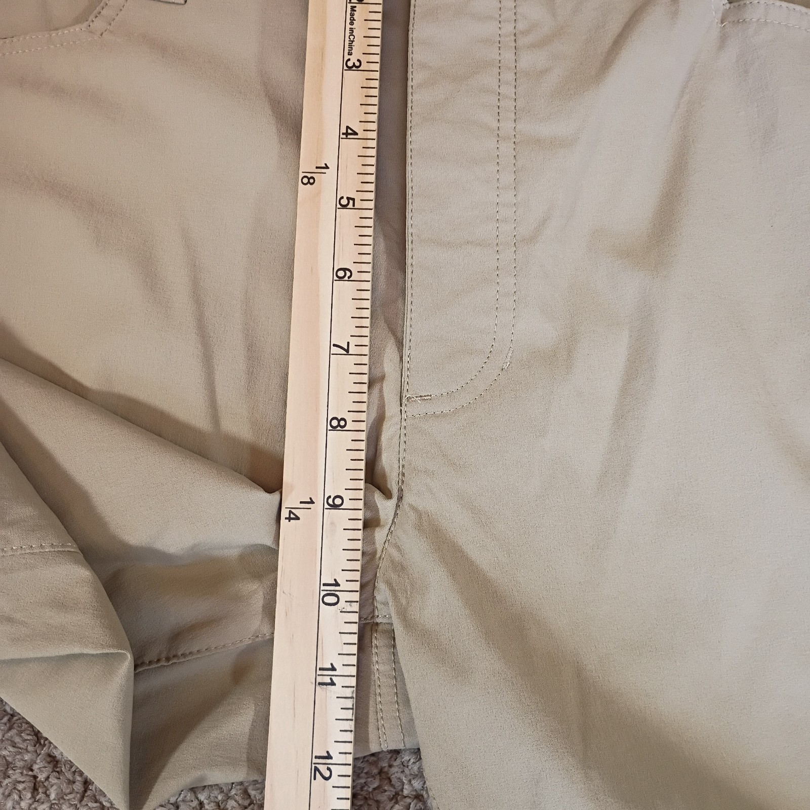 Eddie Bauer Men’s Beige Pants Size 38 X 32 Hiking and Convertible Zip-Off Legs