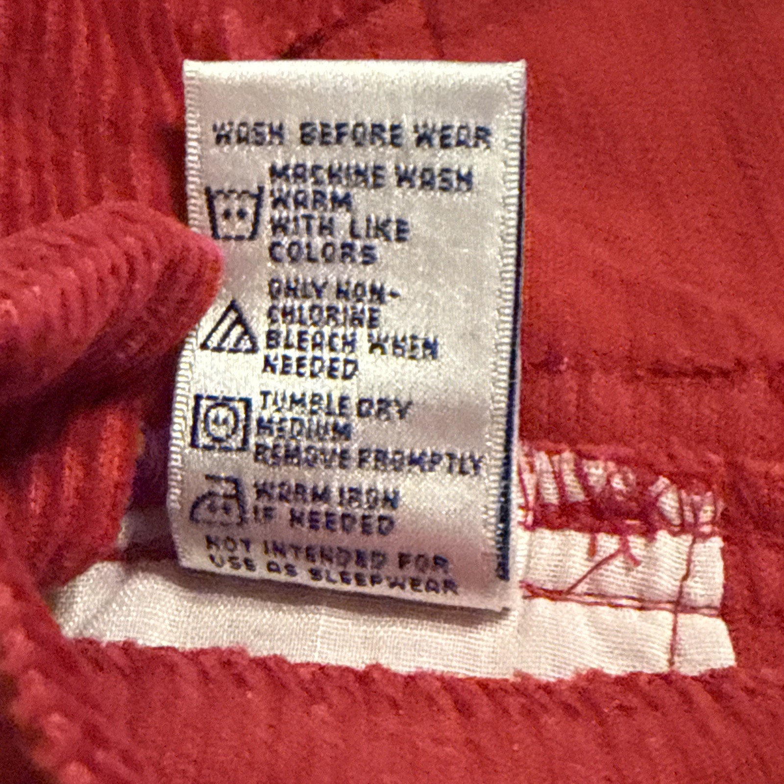Vintage Oshkosh B’gosh Holiday Red Corduroy Overalls Size 6-9 Month Wolf