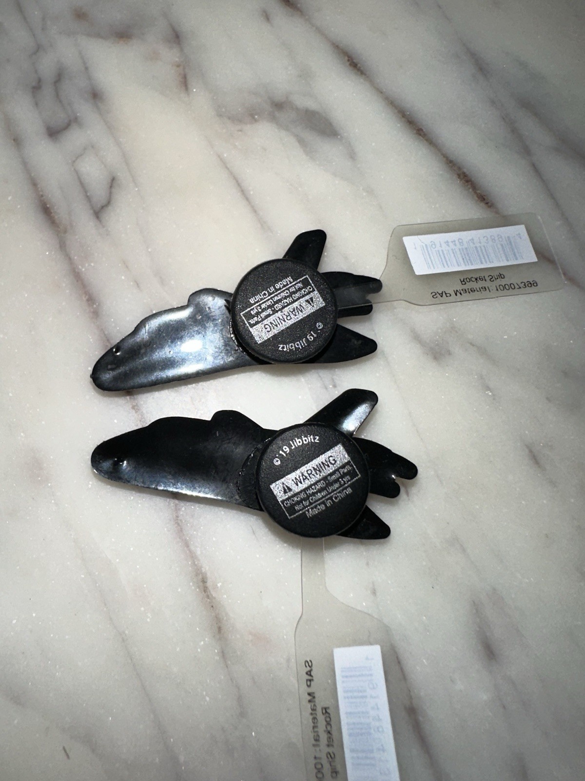 2x RARE rocket ship • authentic original jibbitz • crocs shoe charms